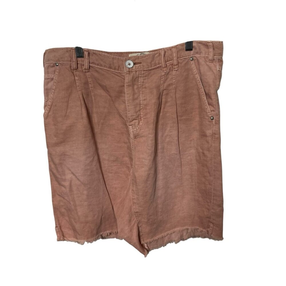 Free People We the Free Braided Pink Utility Harem Shorts Women’s 8 New - Picture 2 of 9